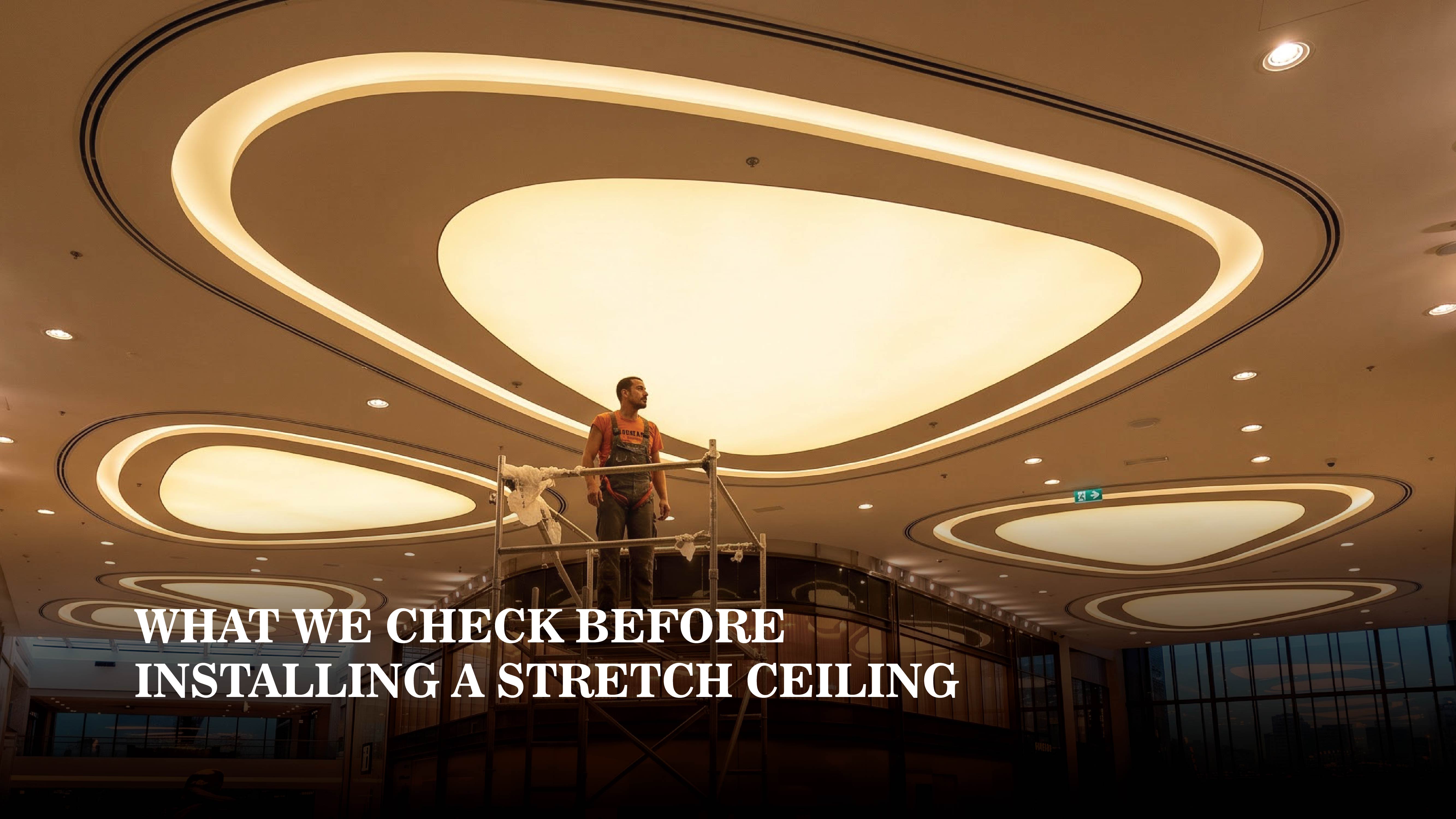 stretch ceiling installation