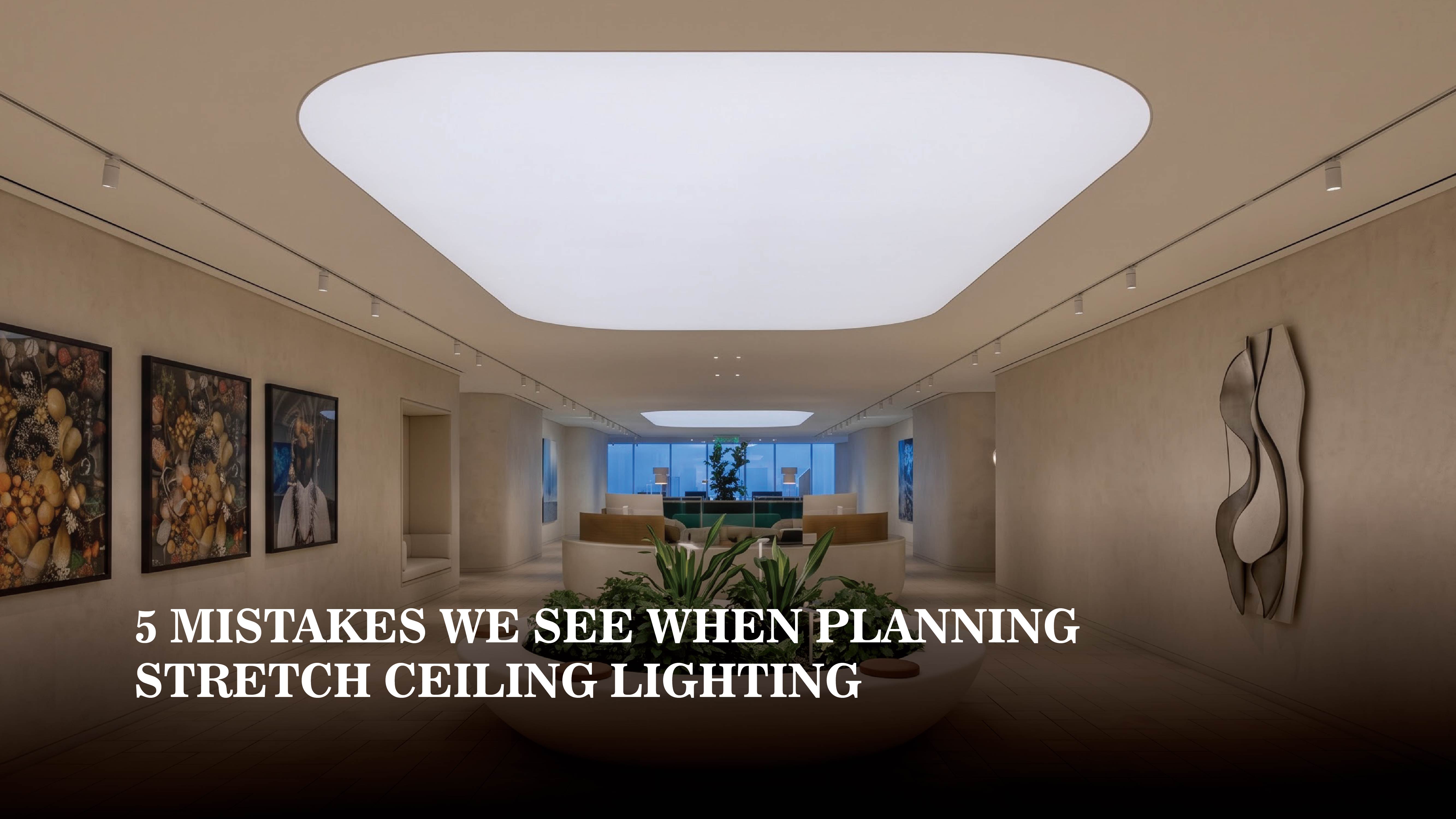 stretch ceiling lighting